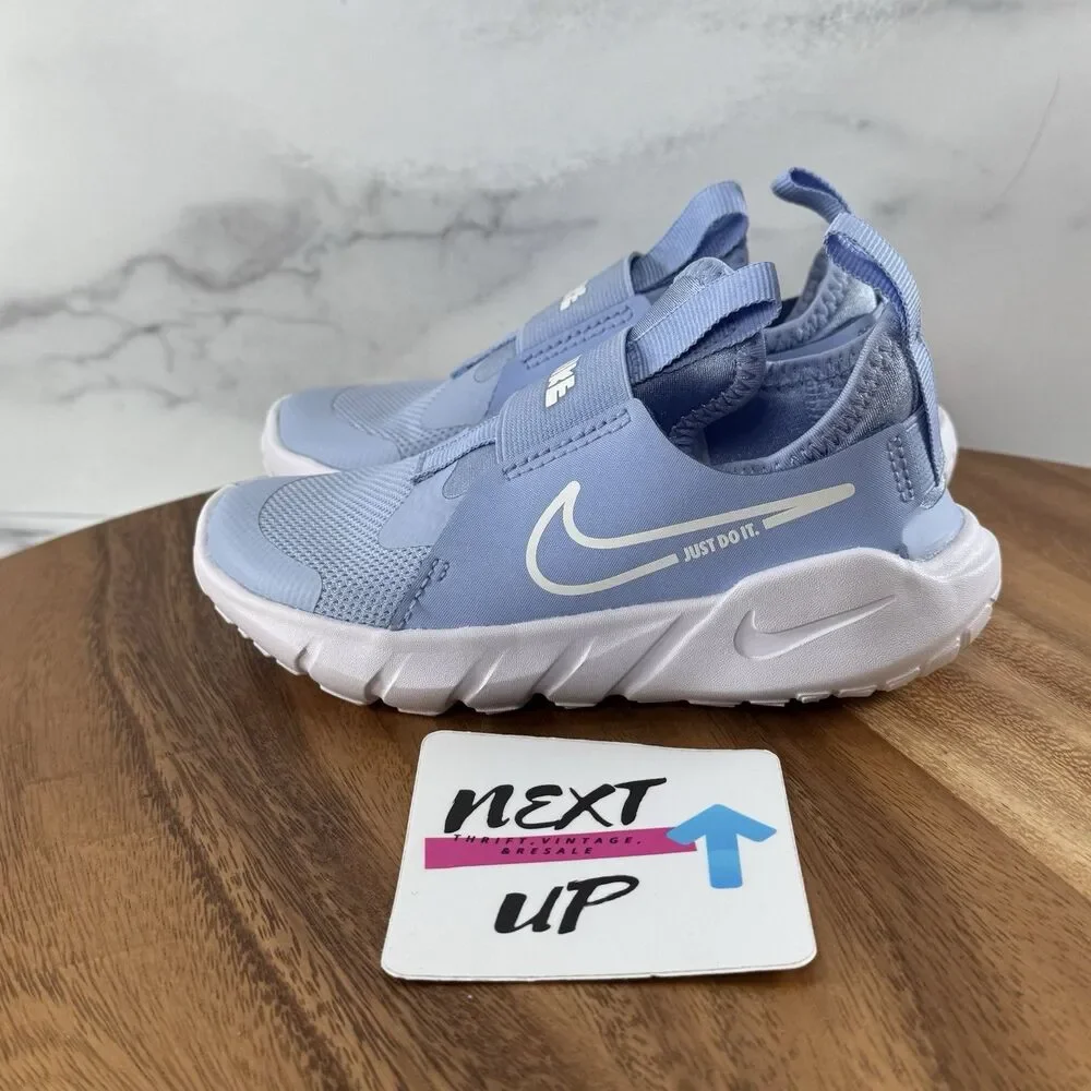 Toddler 10.5C-Nike Youth Flex Runner 2 Slip on Running Athletic Shoe Blue - Picture 1 of 9